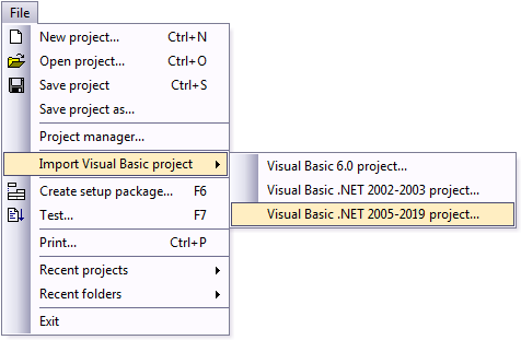 visual basic net using